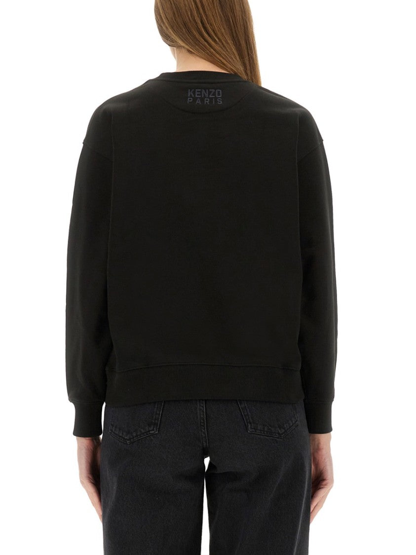 Kenzo Happy Tiger" Patch Cotton Sweatshirt