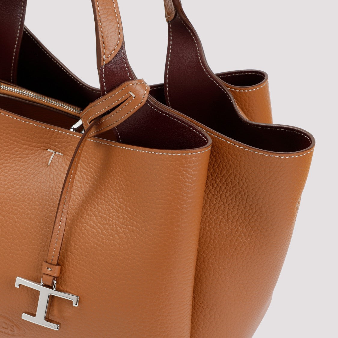 Tod's Bauletto Sacca Grained Leather Bag