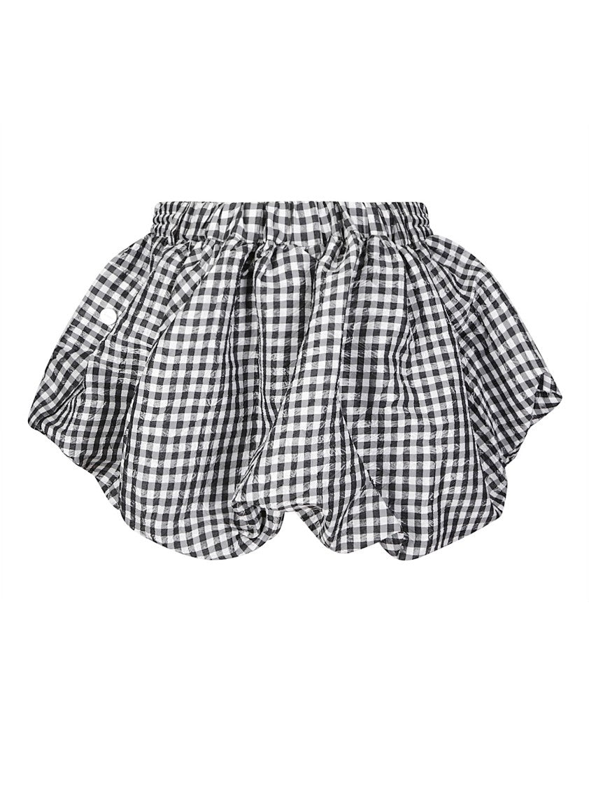 Ganni Crinkled Taffeta Mini Skirt