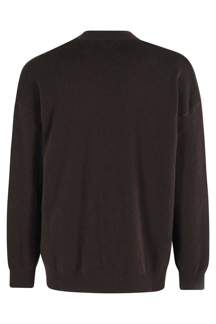 A Paper Kid Knitted Cardigan With V-Neck