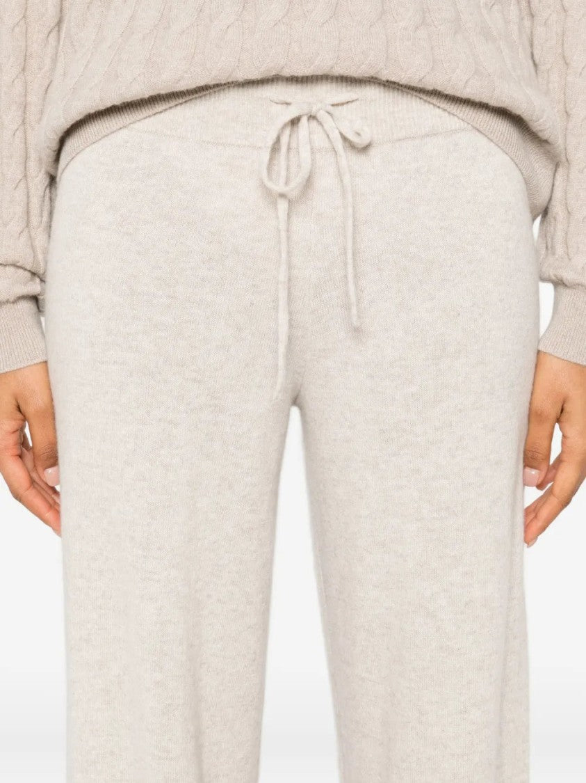 Lisa Yang Wide-Leg Trousers With Ribbed Waistband And Drawstring Fastening