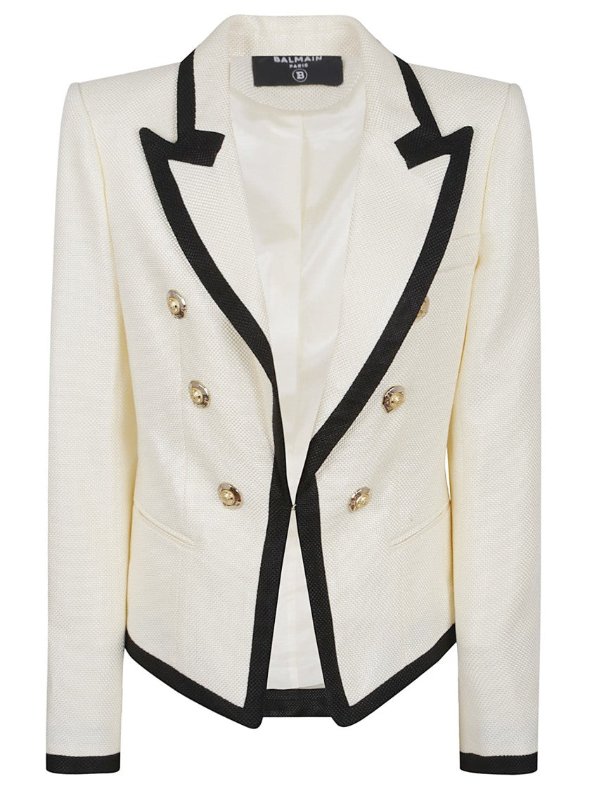 Balmain Slim Fit Blazer With Cinched Waist