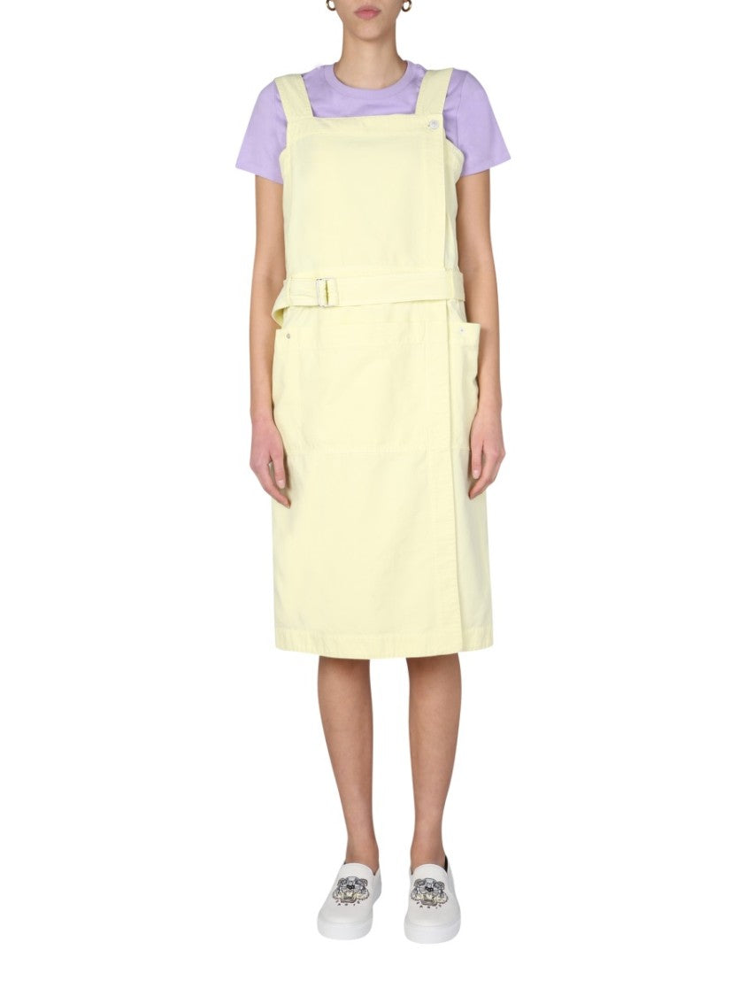 Kenzo Straight Neck Midi Dress