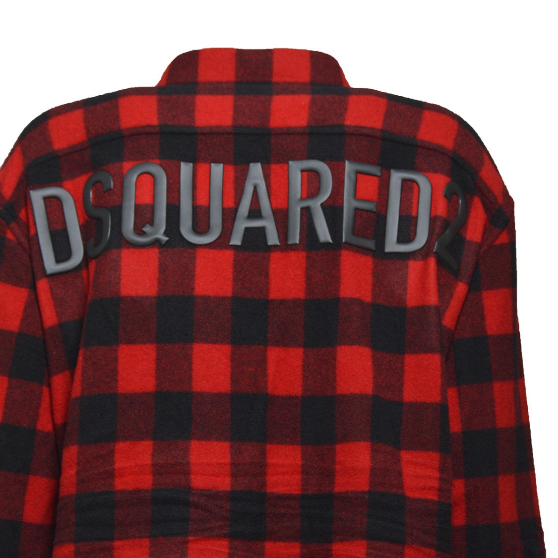 Dsquared2 Red And Black Checked Wool Shirt