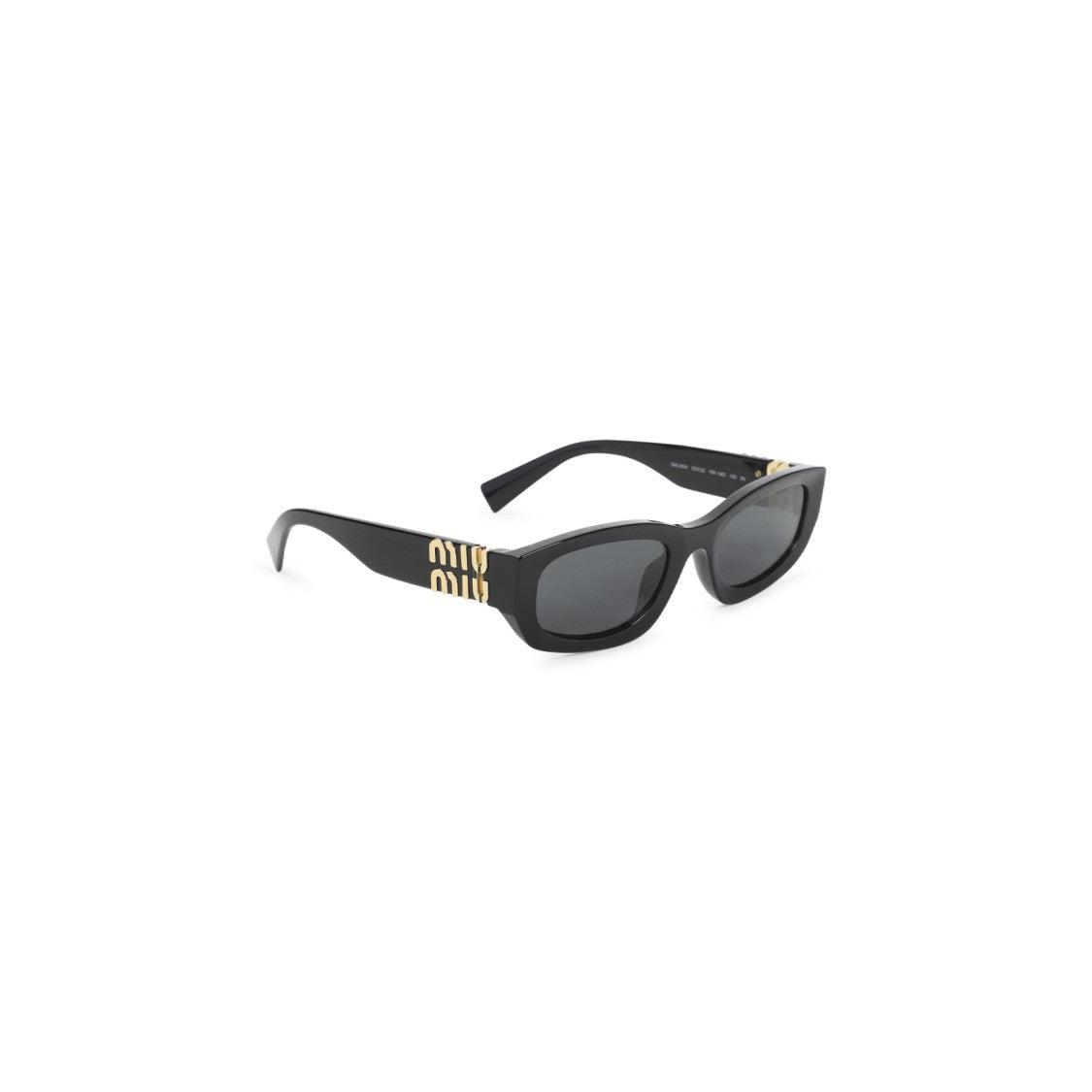 Miu Miu Rectangular Black Acetate Sunglasses