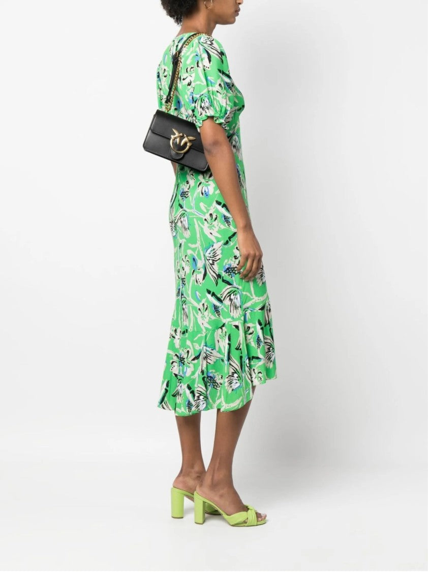 Pinko Shoulder Bag With Gold-Tone Bird Clasp And Chain Strap