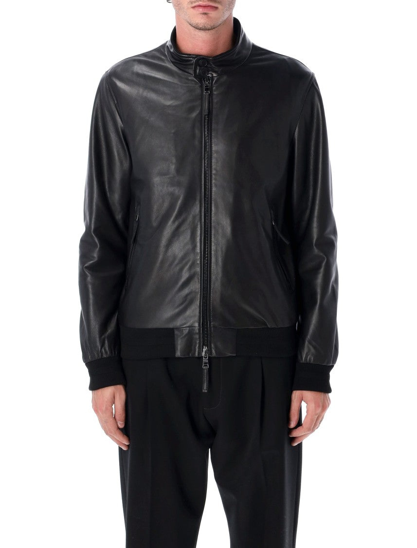 Sword Leather Biker Jacket