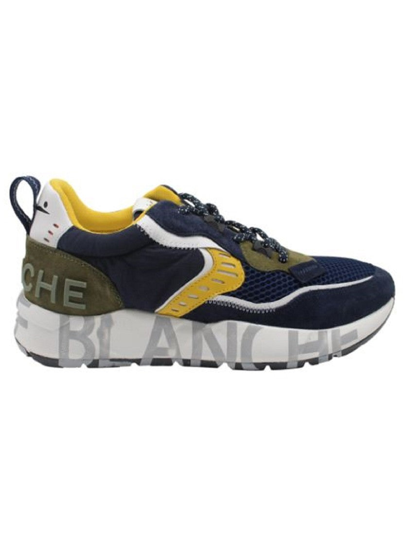 Voile Blanche Navy Laced-Up Shoes