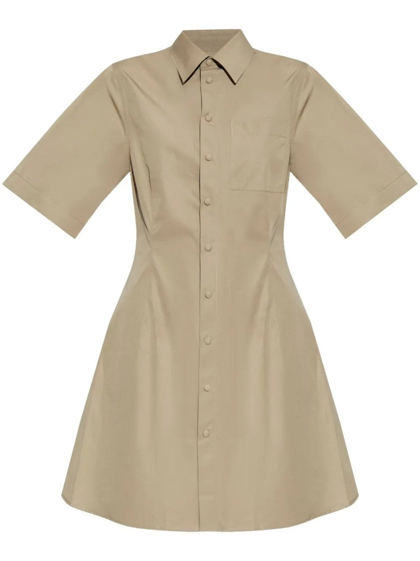 Ami Classic Grey Cotton Mini Dress