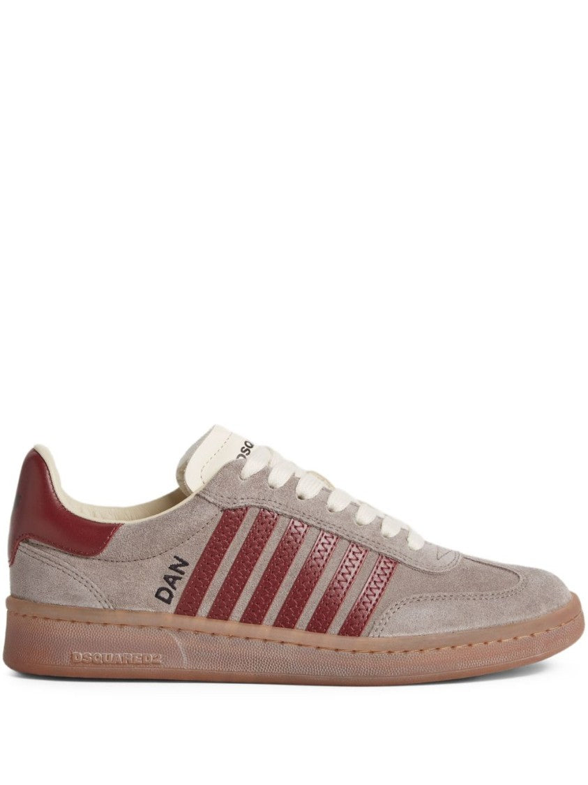 Dsquared2 Low-Top Sneakers In Gray Suede