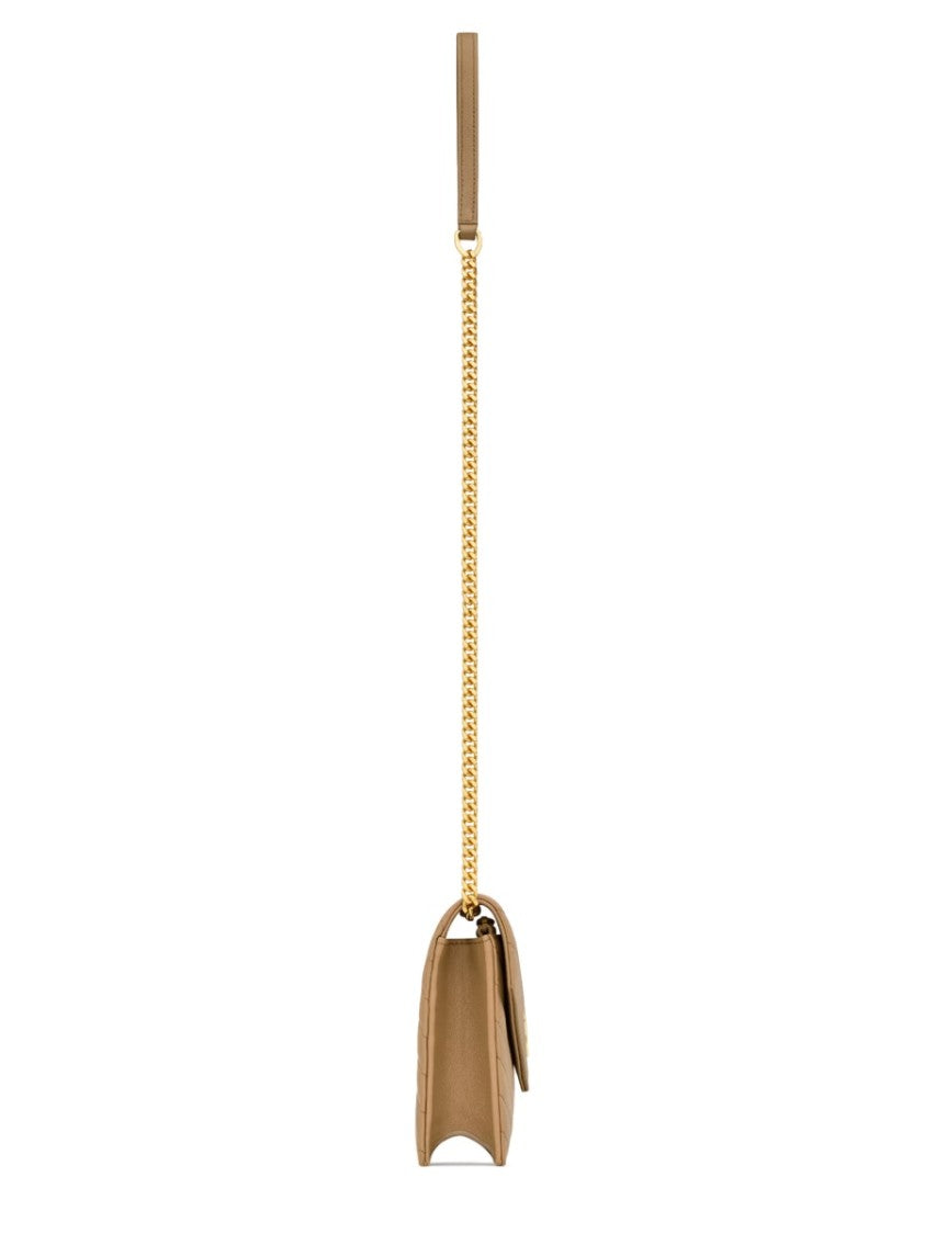 Saint Laurent "Envelope Cassandre" Wallet With Chain
