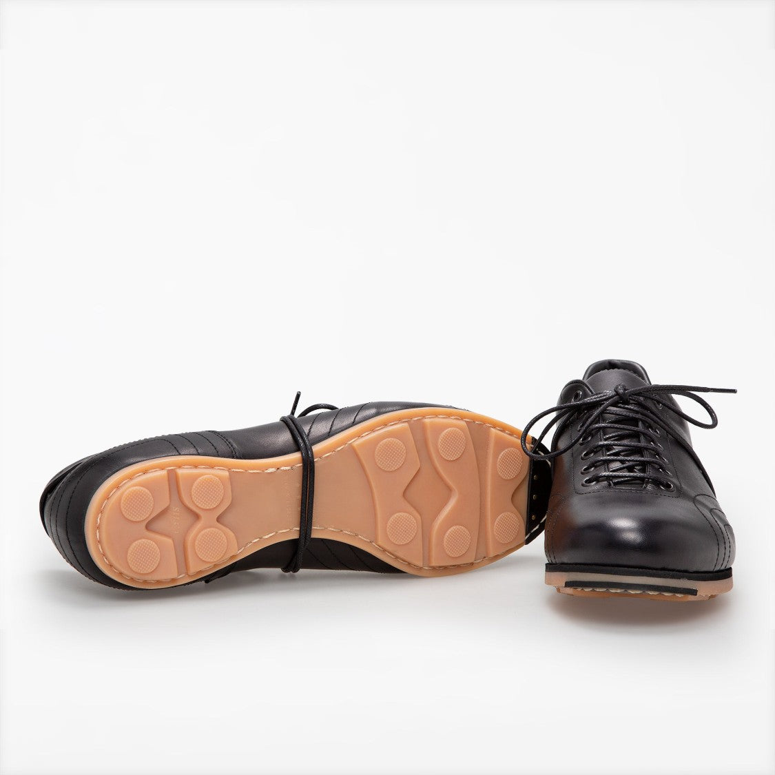 Pantofola D'oro Superleggera Leather Classic Shoes Black