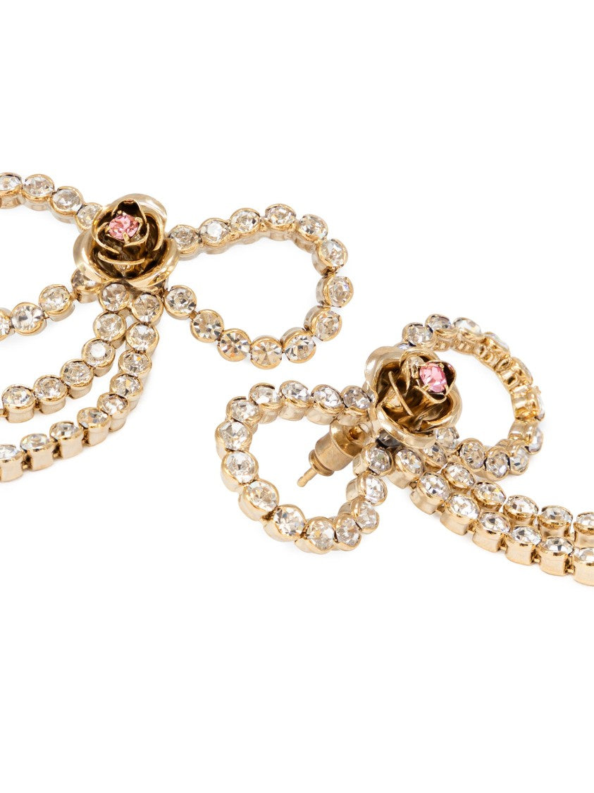 Rosantica Fiocchetti Crystal Bow Earrin