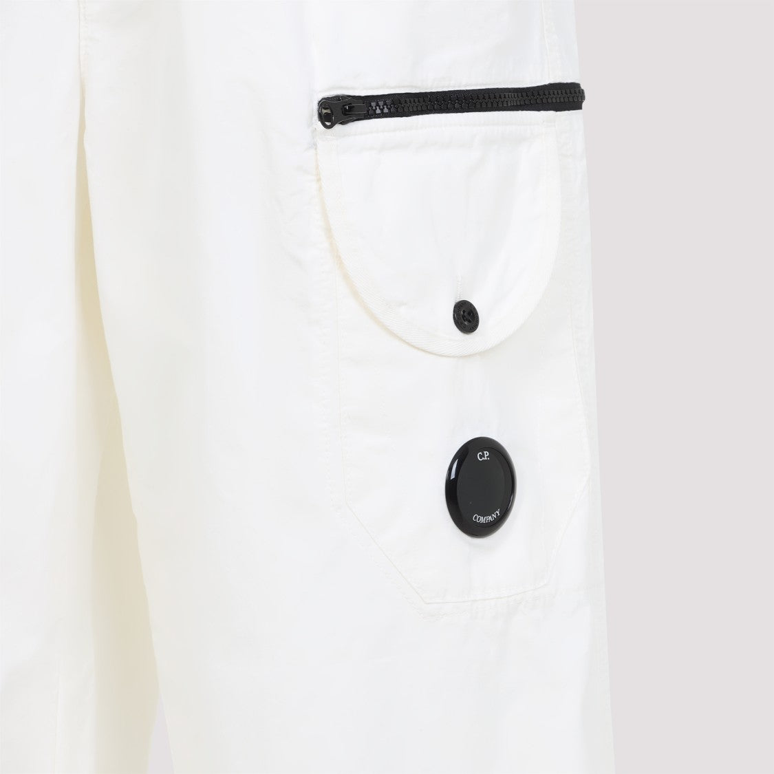 C.P. Company Wide-Leg Cotton Trousers With Design