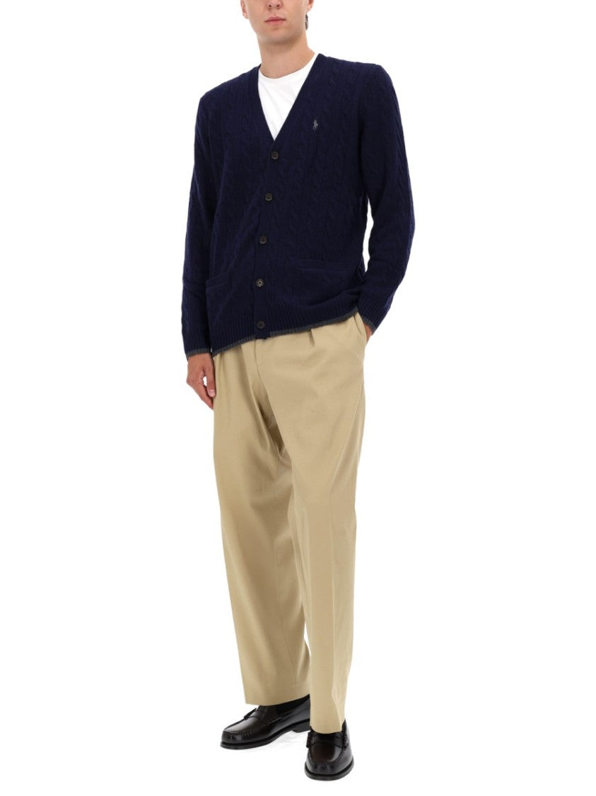 Polo Ralph Lauren Navy Blue Cable-Knit Cardigan