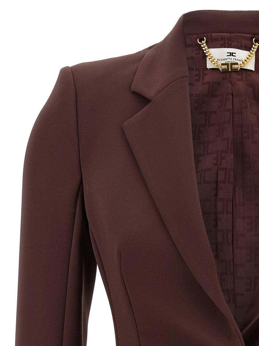Elisabetta Franchi Jewel Strap Blazer