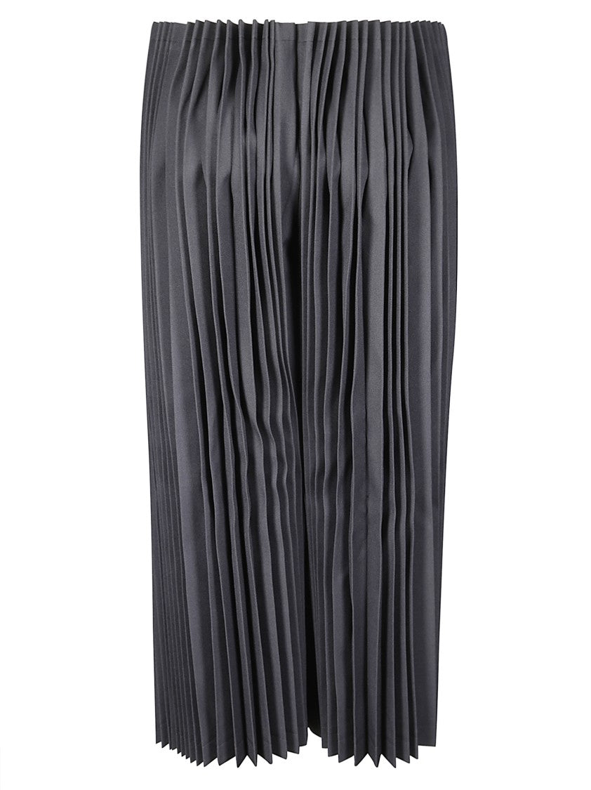 Comme Des Garçons Cropped Pleated Trousers With Structured Silhouette