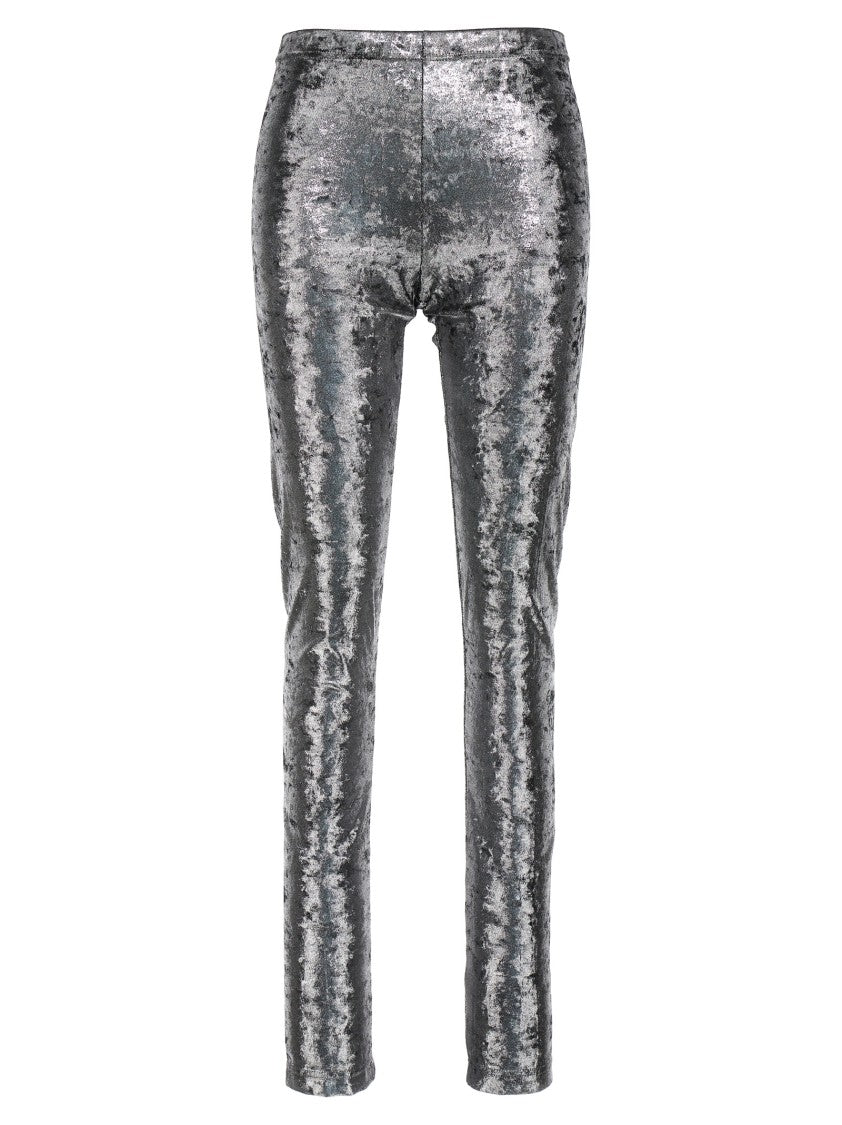 Junya Watanabe Lamé Effect Stretch Leggings