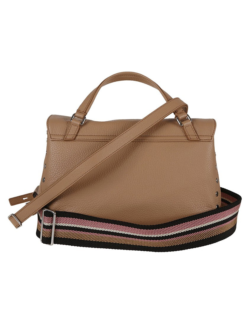 Zanellato Calfskin Handbag With Double Twist Lock
