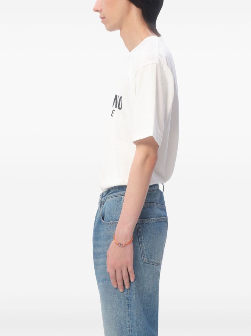 Valentino Classic Crew Neck T-Shirt With Logo Detail