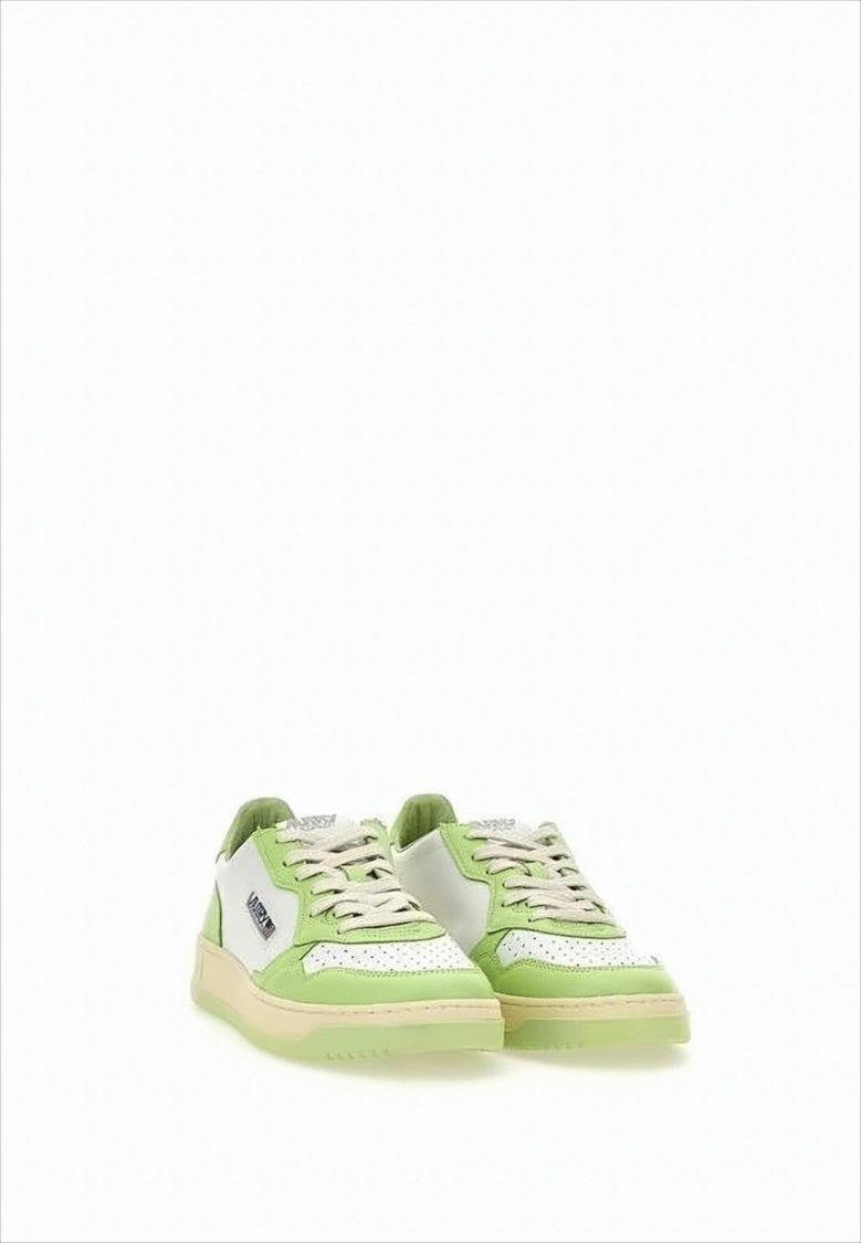 Autry Low-Top Sneakers With Perforated Toe Box And Leather Panels
