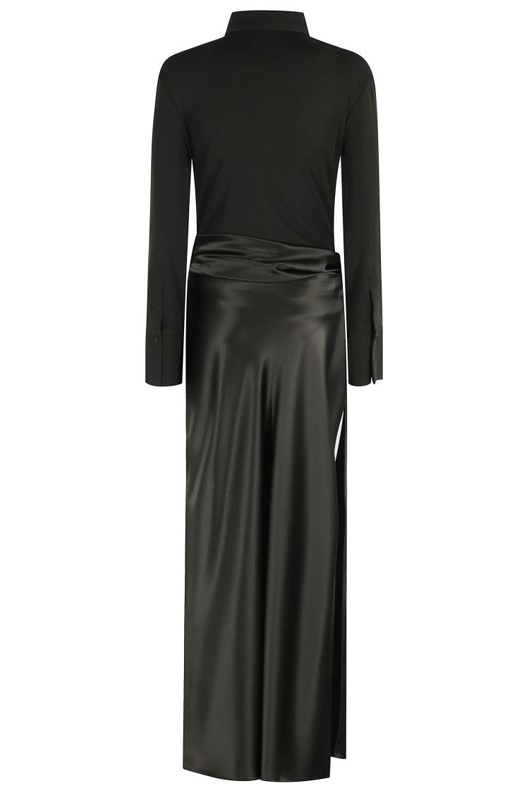 Nanushka Long Dress With Classic Collar