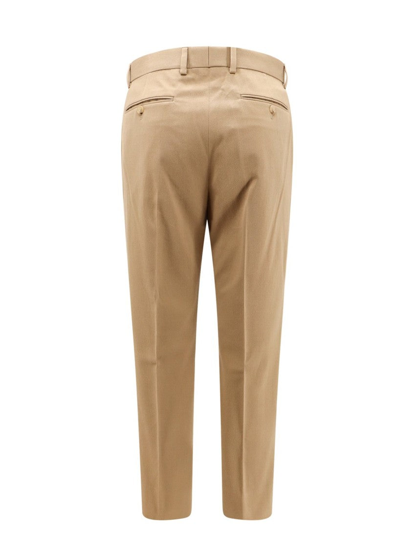 Gucci Straight-Cut Cotton Pants With Classic Design