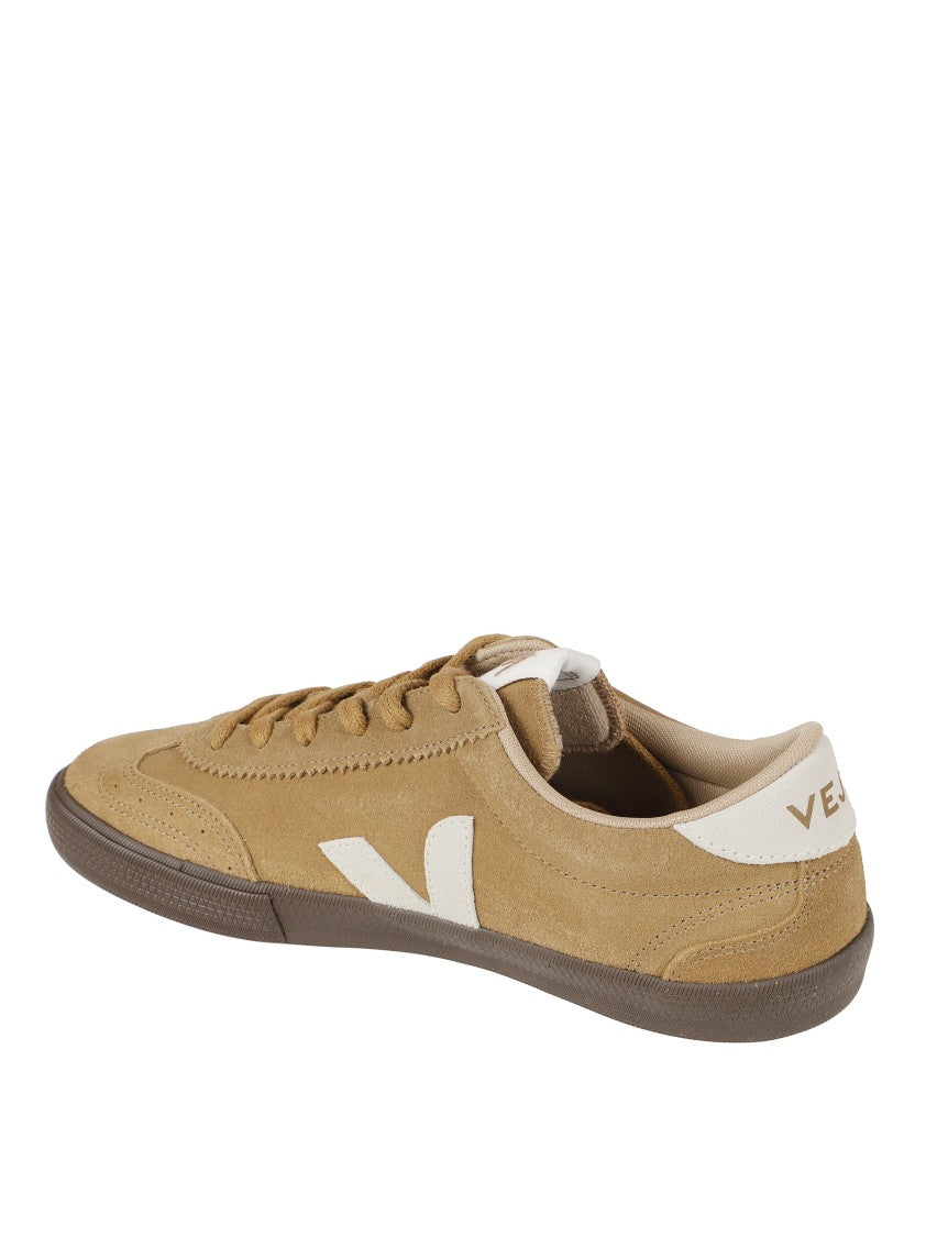 Veja Suede Sneakers With Contrasting Logo And Rubber Sole