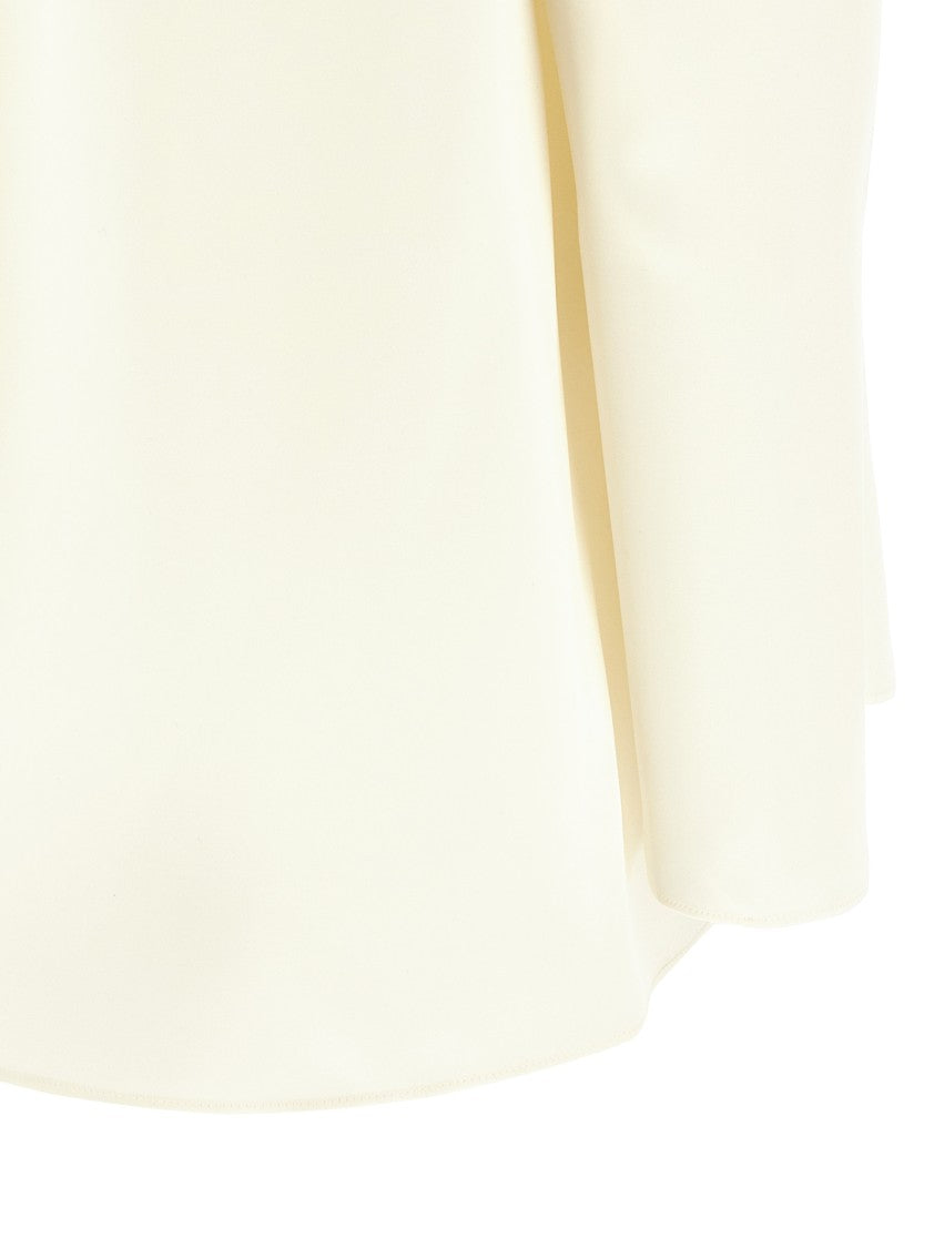 Magda Butrym Silk Blouse With V-Neck