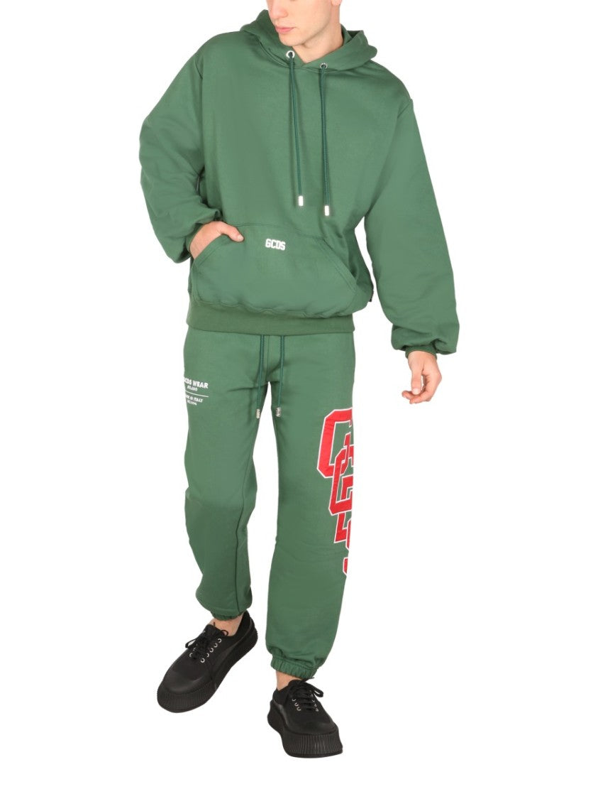 Gcds Relaxed-Fit Sweatshirt With Rubber Logo Accent