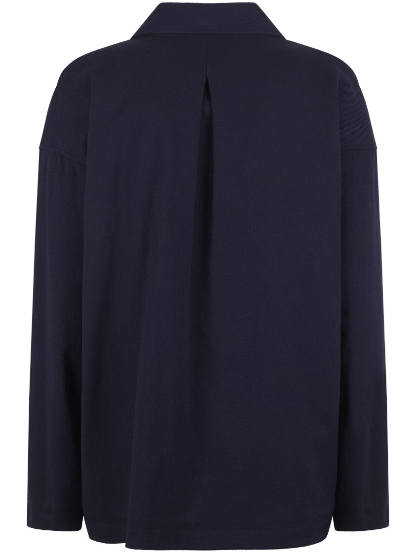 Forte Forte Structured Double-Breasted Blazer With Classic Lapel