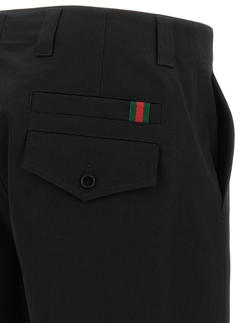 Gucci Nastro Web Twill Pants