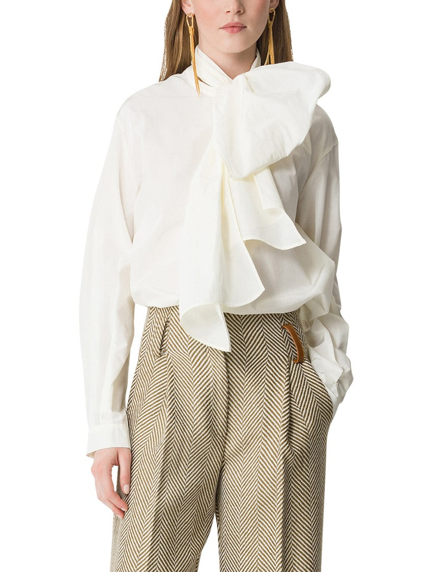 Forte Forte Taffeta Shirt With Detachable Bow