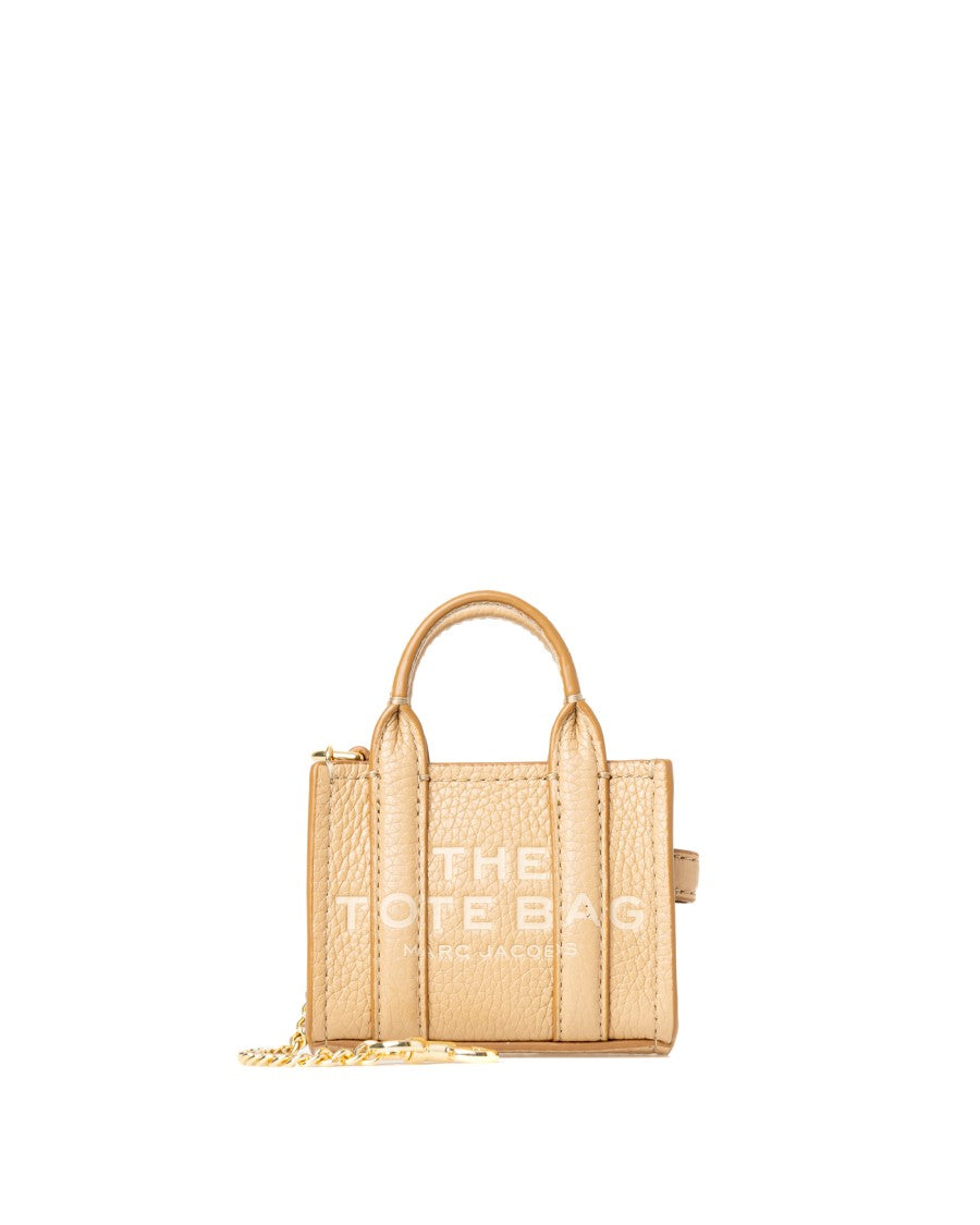 Marc Jacobs Nano Leather Charm With Iconic Branding