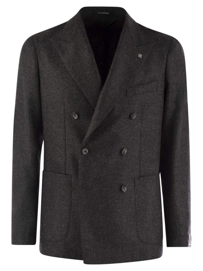 Tagliatore Wool And Cashmere Double-Breasted Jacket