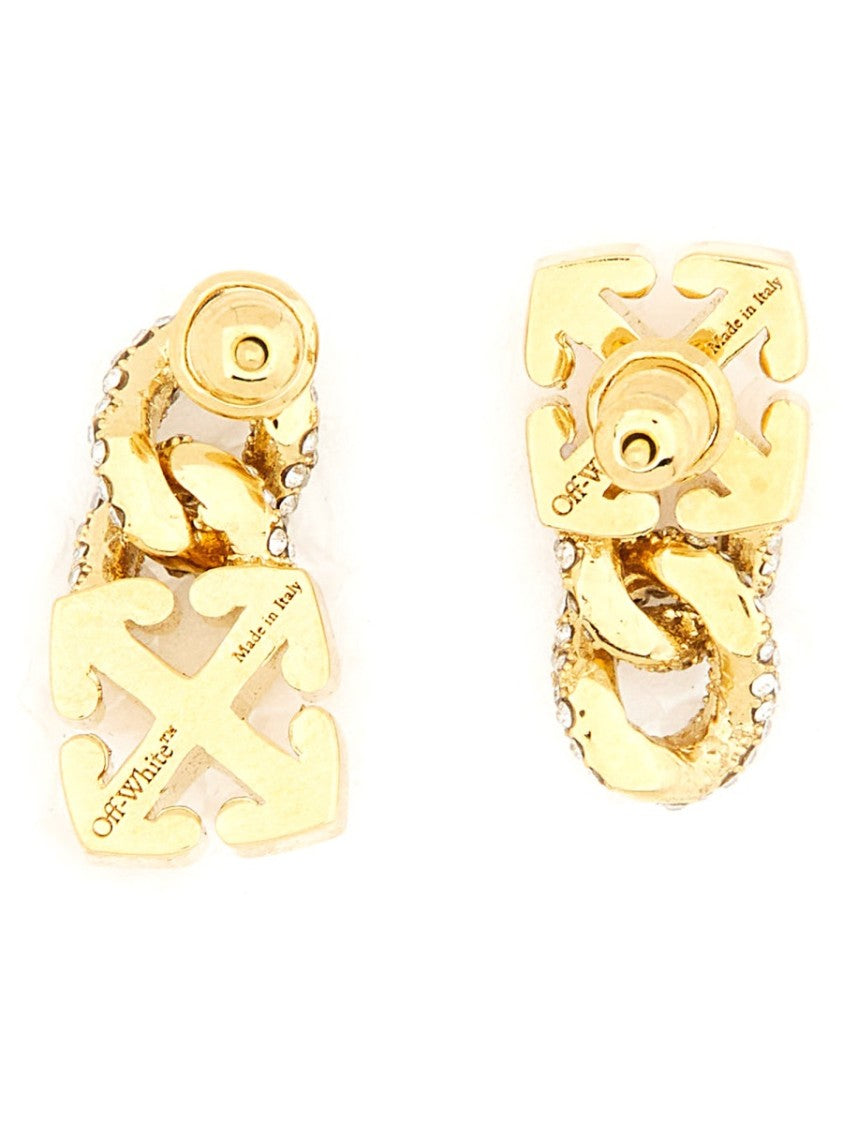 Off-White "Arrow Chain" Earrings