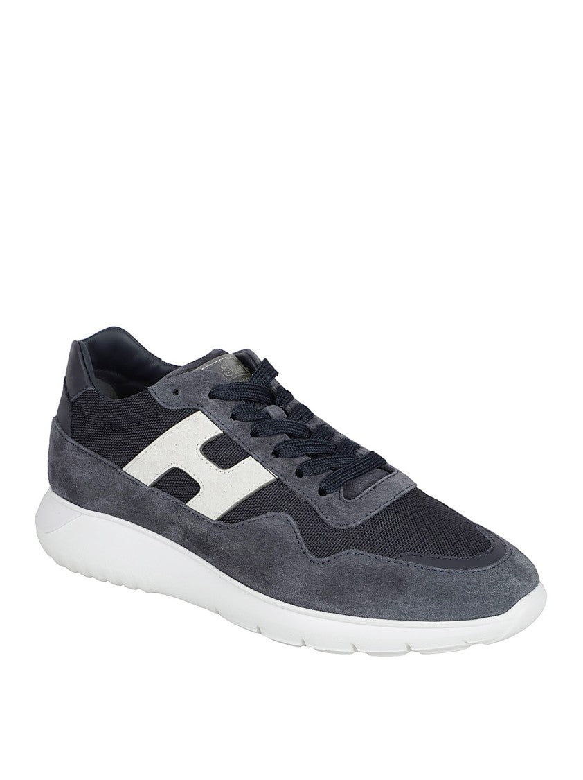 Hogan Suede And Technical Fabric Sneakers