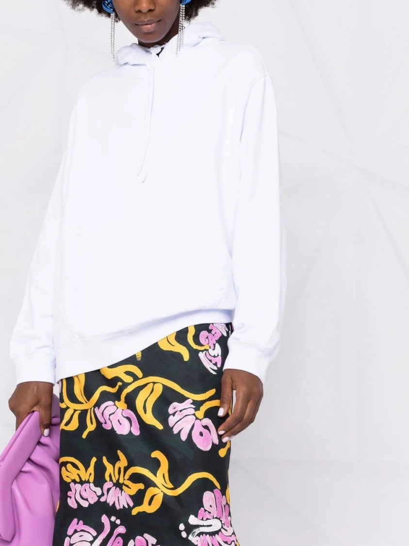 Msgm Logo-Print Cotton Hoodie