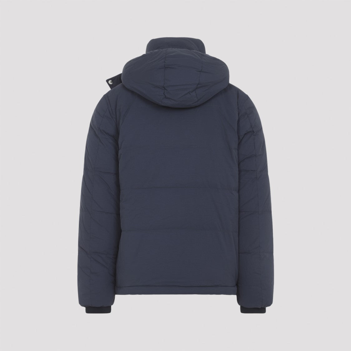 Paul Smith Padded Brown Polyamide Jacket With Detachable Hood And Ribbed Cuffs