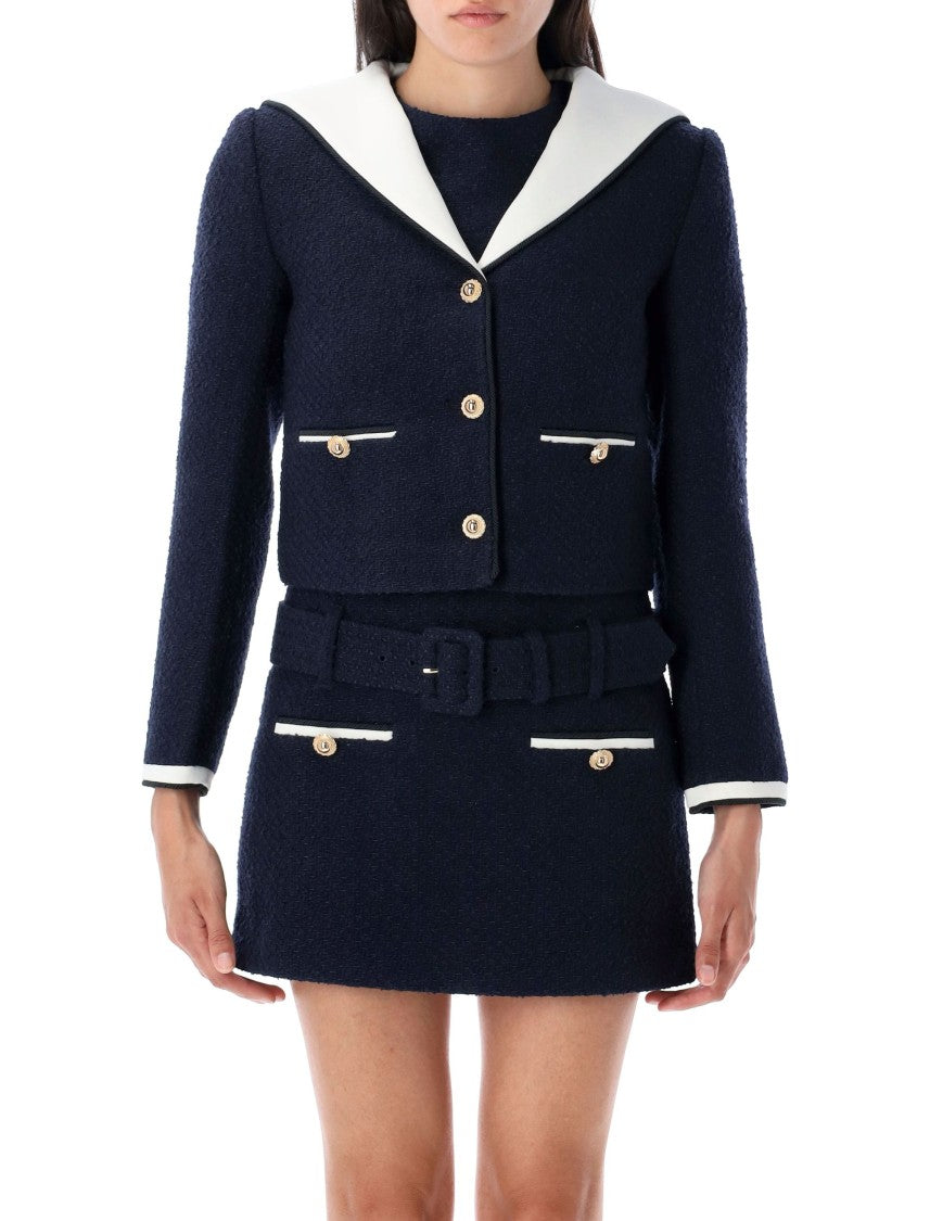 Self-Portrait Marinier Cropped Jacket