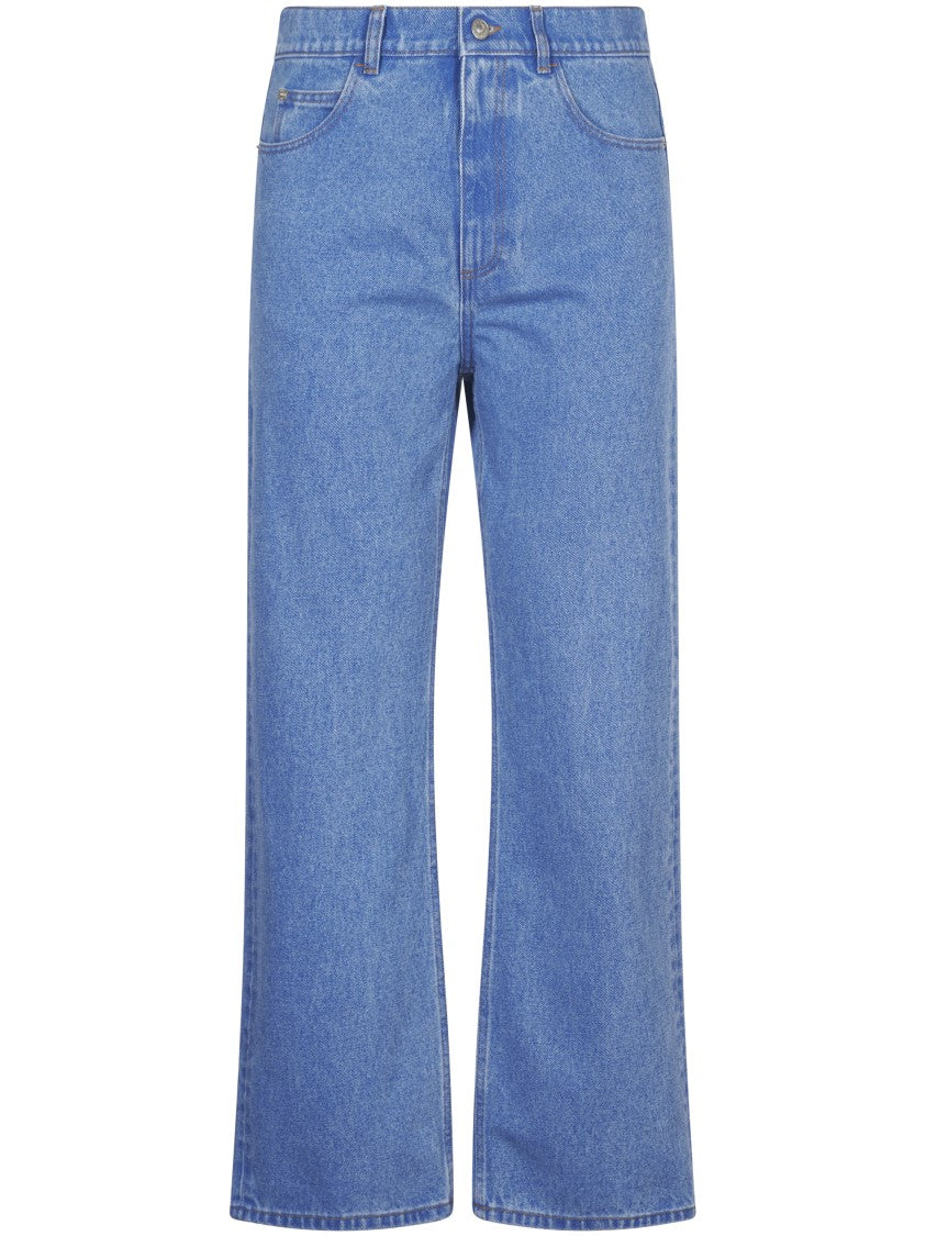 Marni Straight Leg Denim Trousers With Five-Pocket Design