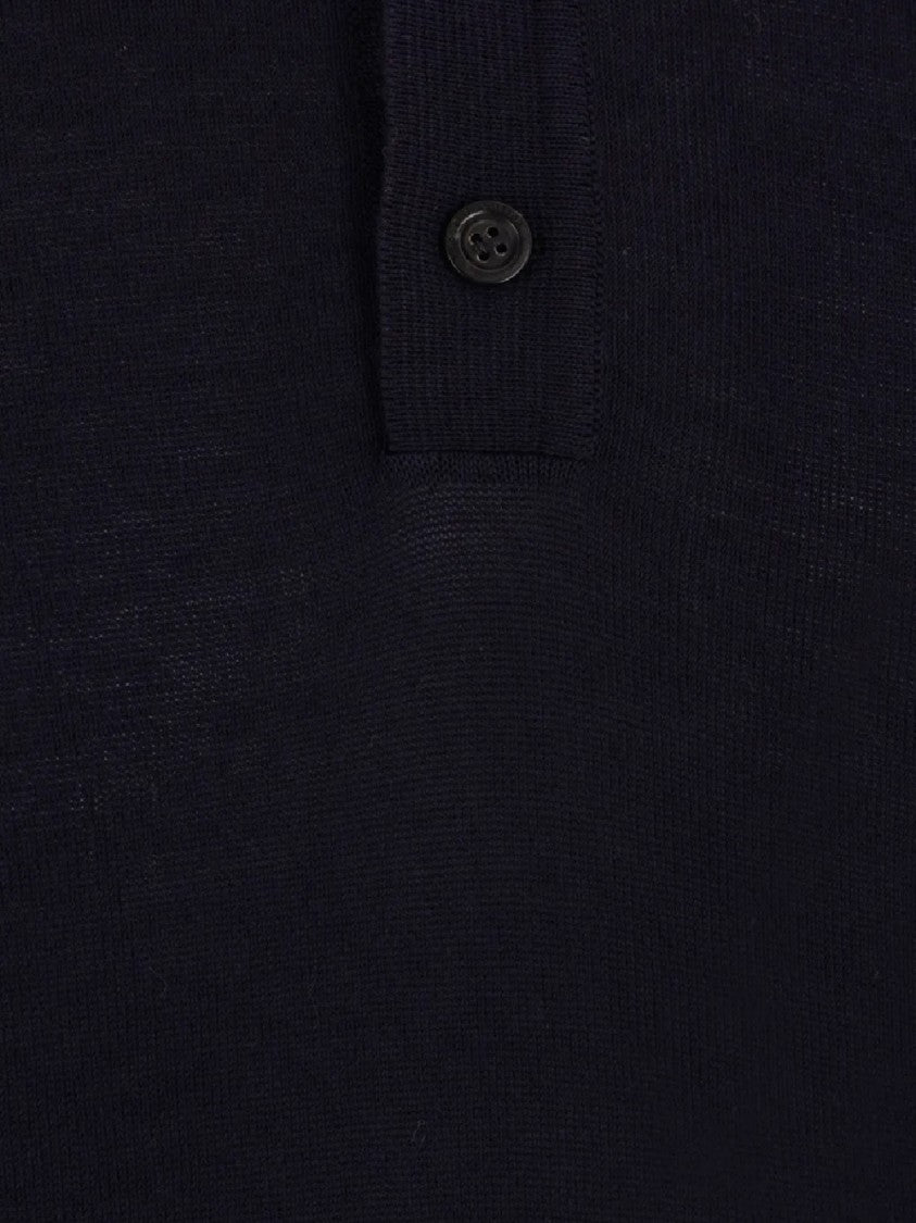 Roberto Collina Tailored Black Short-Sleeved Polo