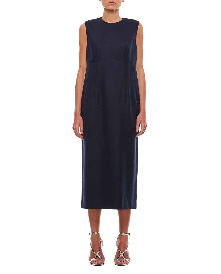 Comme Des Garçons Wool Midi Dress