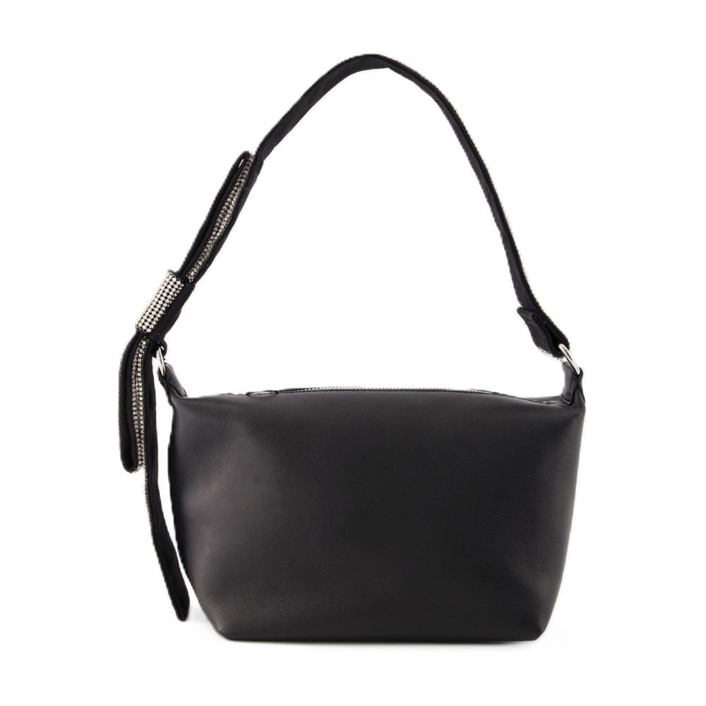 Kara Hobo Bow Bag - Leather - Black