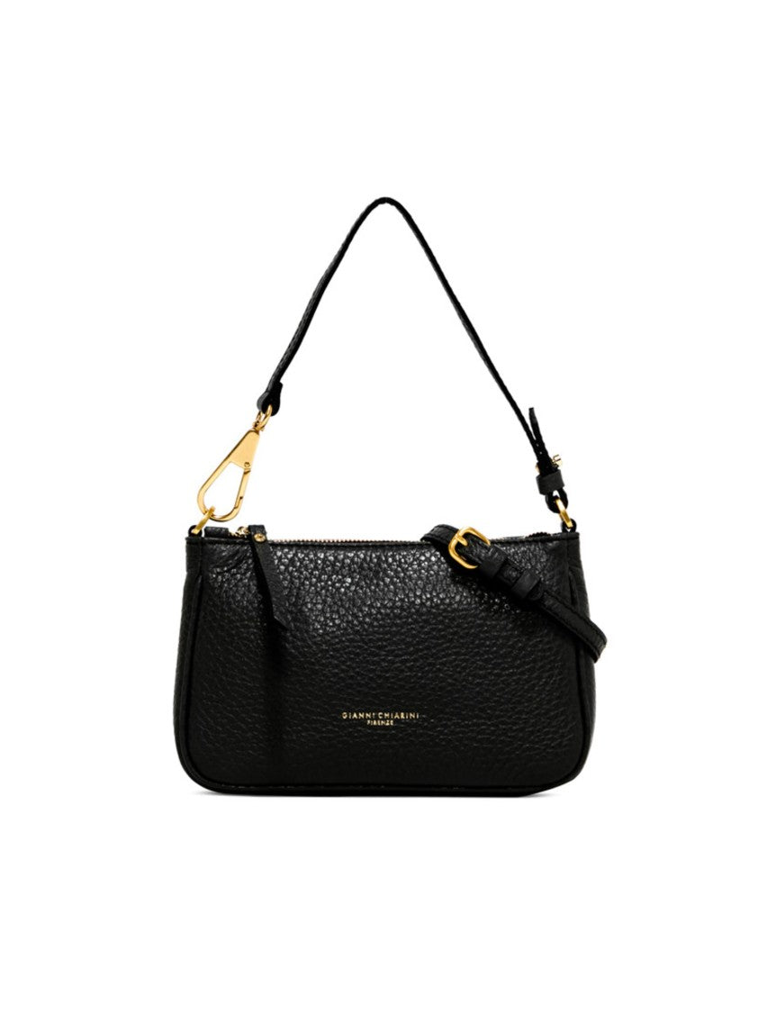 Gianni Chiarini Textured Hammered Leather Shoulder Bag