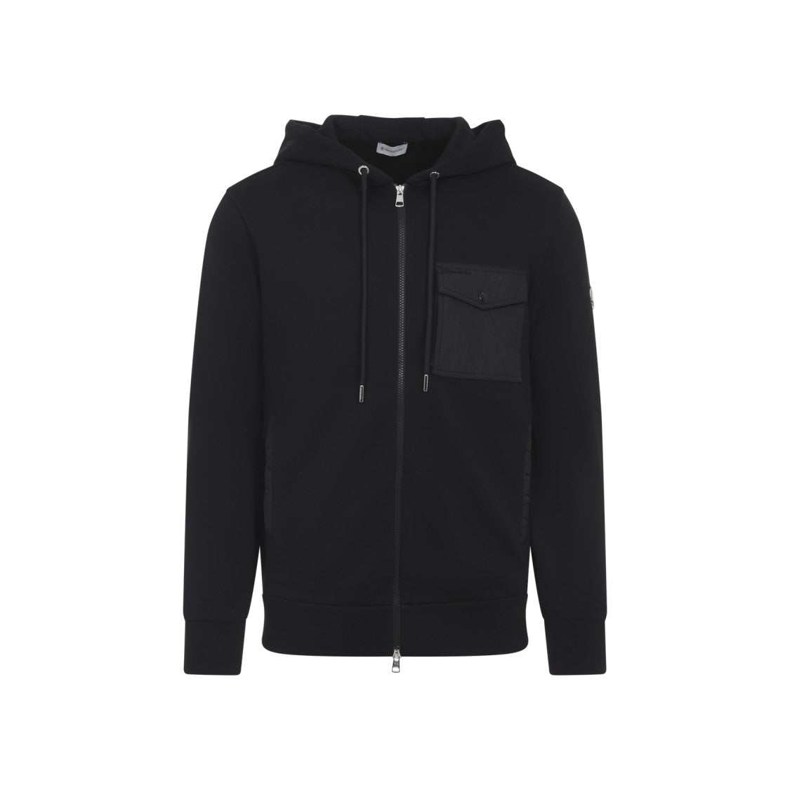 Moncler Zip Up Black Polyamide Jacket