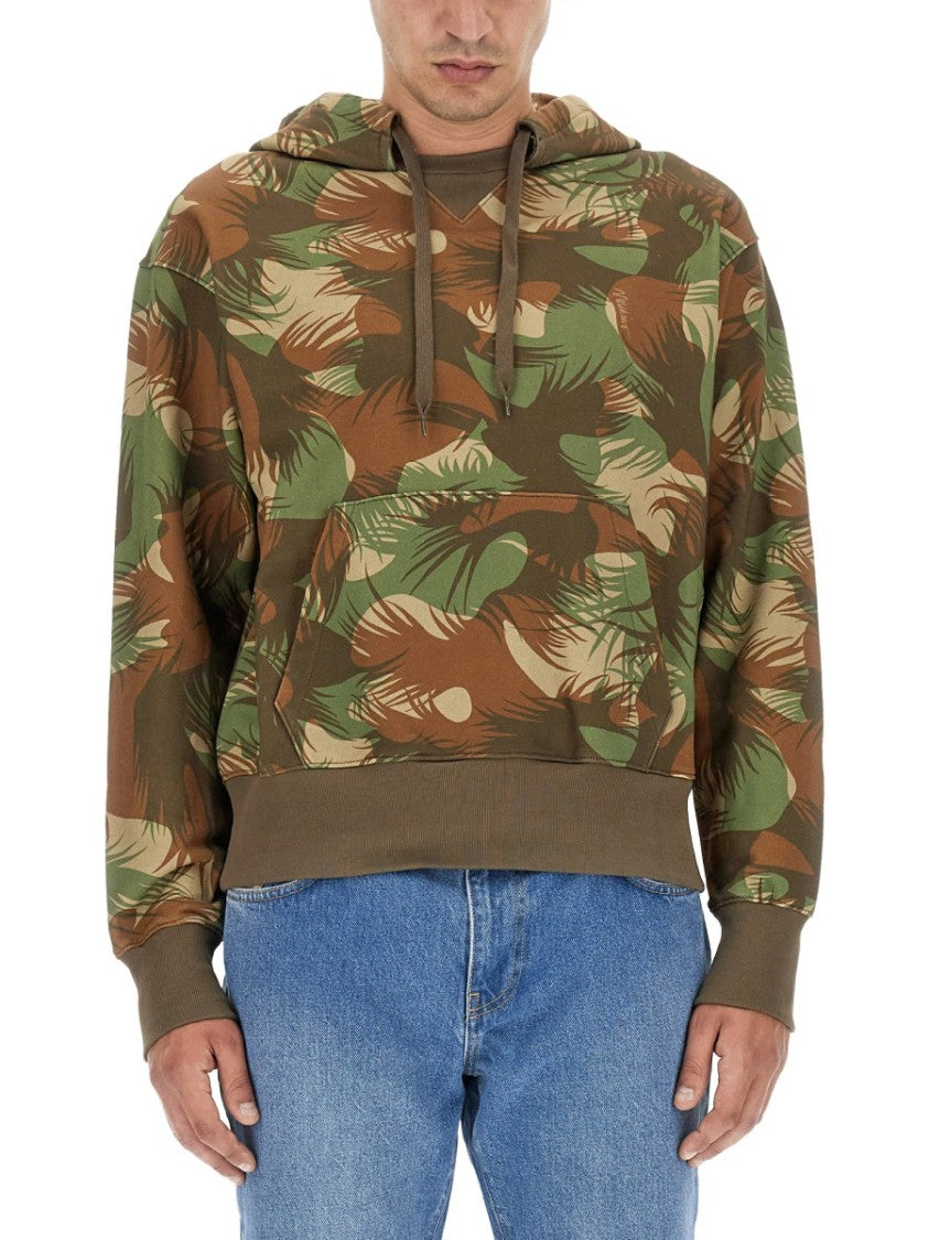 Moschino Relaxed Fit Camouflage Sweatshirt