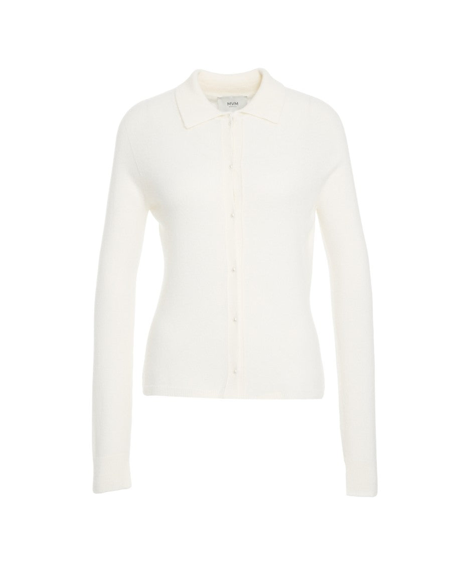 Mvm Polo Collar Knit Sweater