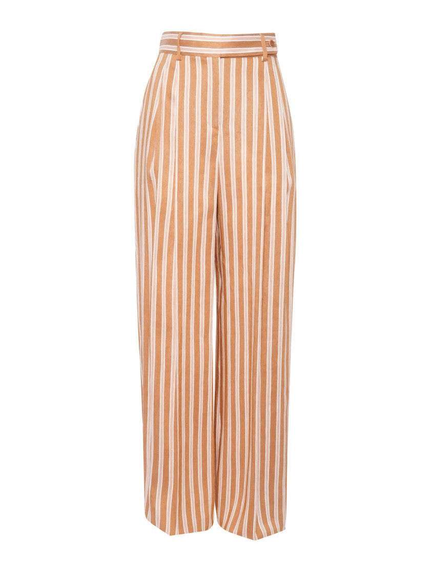 Alberta Ferretti Multicolor Wide-Leg Trousers With Tailored Fit