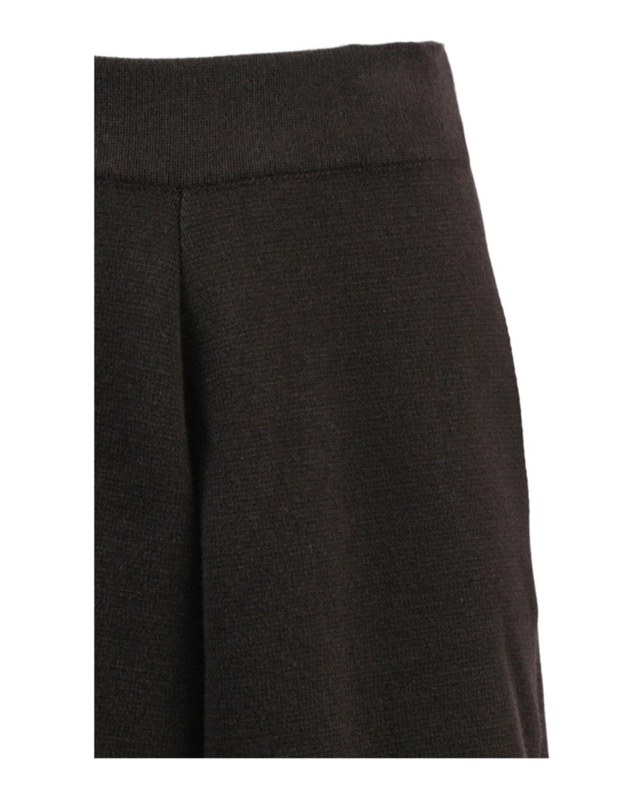 Bottega Veneta Cashmere Blend Loose Fit Shorts With Pocket Details
